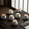 Chinese Style Under Glaze Color Hand-painted Blue and White Tea Jar Small Sealed Jar Tea Food Storage Decoration