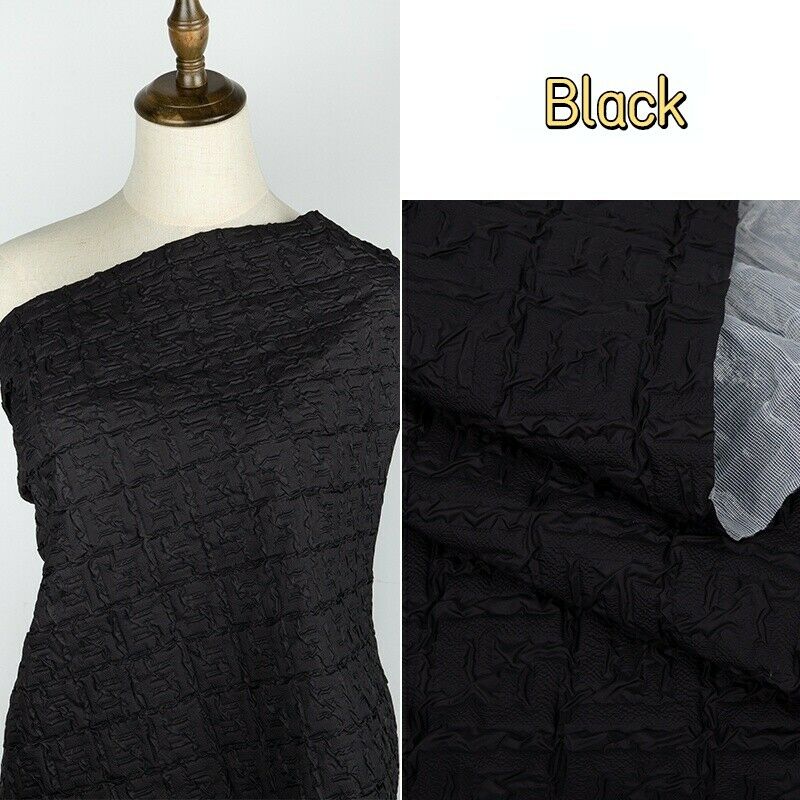 100*140cm Waterproof Embossed Winter Quilted Cotton Fabric For Making Padded Jacket Down Coat Wrinkled Down Jacket Fabric