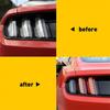 Black Rear Car Tail Light Cover Honeycomb Sticker Taillamp Decal Accessories DIY