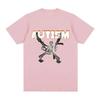 Autismus Skelett Meme T-Shirt Humor Lustiger Schädel Damen Mode Hip Hop T-Shirt Lässige Baumwolle Kurzarm T-Shirts
