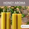 2025 Trend 30 Pieces 100% Natural Beeswax Candle Making Kit, Honeycomb Texture DIY Beeswax Candle Craft Set