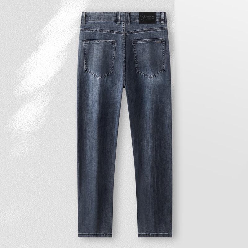 MONTAGUT Men's Soft Cotton Distressed Casual Denim Jeans