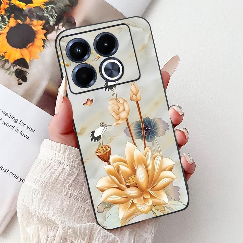 For Infinix Note 40 5G Case X6852 New Luxury Painted Cover Soft Silicone Phone Case For Infinix Note 40 Pro Plus Note40 4G Shell