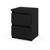 Black Bedside Table 30 CM 2S Bedroom Furniture Nakastlik Loft