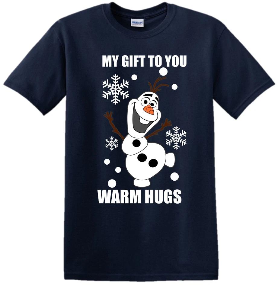

Frozen 2 Elsa Anna Olaf Top Christmas Gift Present Men Girls Kids Boys T-shirt S