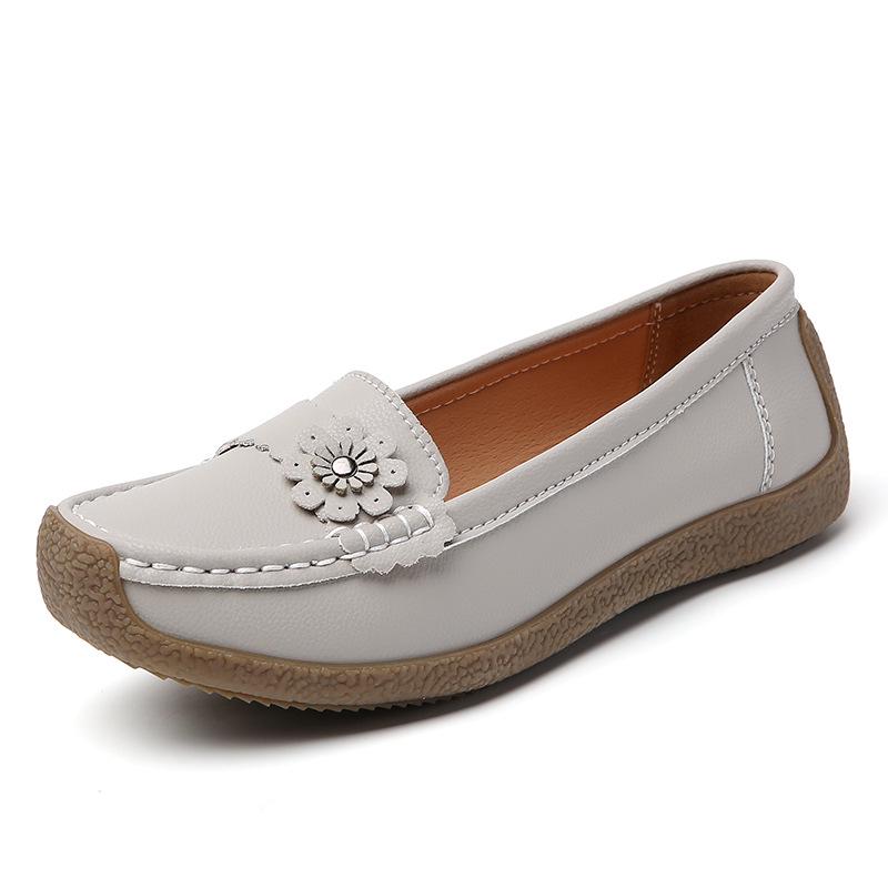 2024 Spring Women's Soft Sole Loafers: Comfortable, Flat, Casual Plus Size Bean Shoes