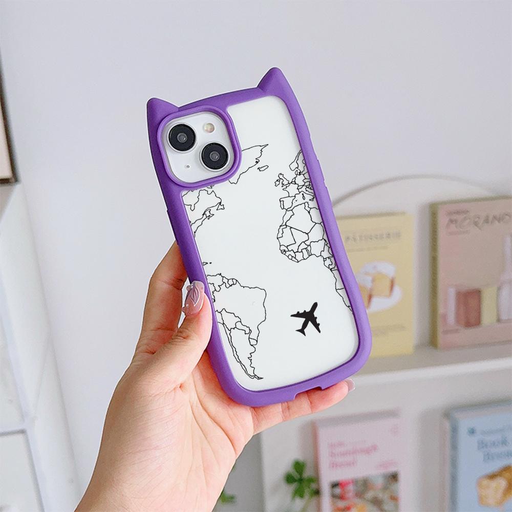 Мягкие чехлы для телефонов с кошачьими ушками для iPhone 16 15 13 12 11 Pro Max 14 Plus — фото 15