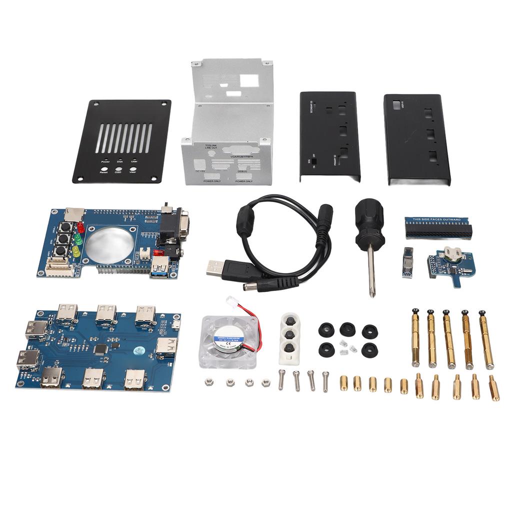 DIY Metal Housing Kit 128mb Stable Durable USB Hub V2.1 IO Board V6.1 Mister FPGA Metal Housing Set