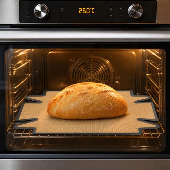 Silicone Toast Baking Mat, Non Stick Bread Loaf Pan Liner, Reusable Oven Pad for Baking, Heat Resistant Baking Mat