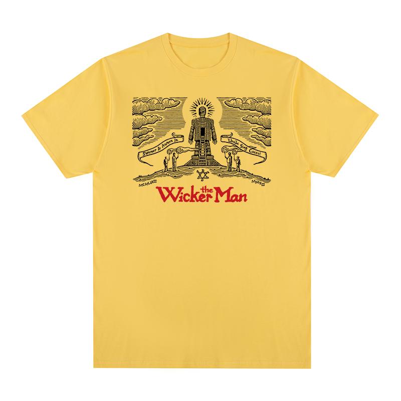 The Wicker Man Vintage Tshirt 70S Horror Movie Y2k Clothing Birthday Gift Cotton Men T Shirt New TEE TSHIRT Womens Tops