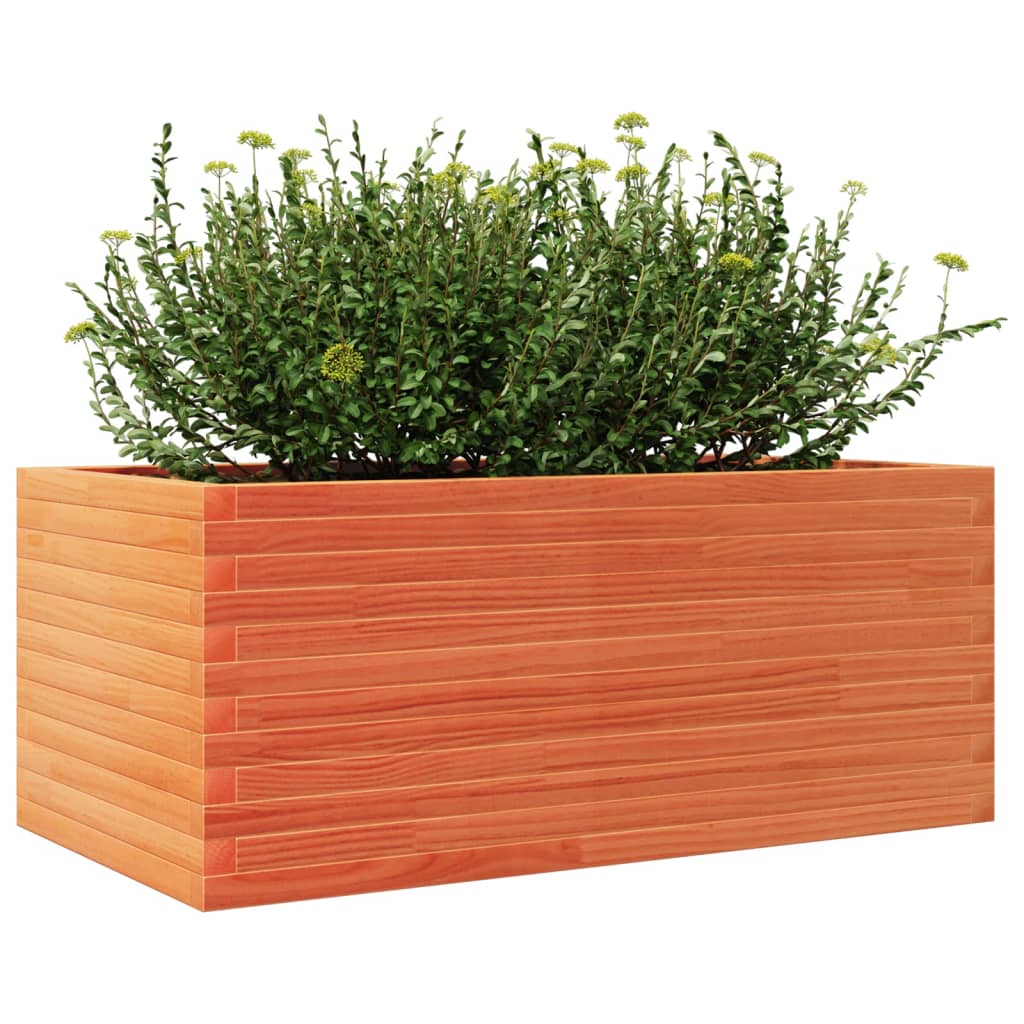Plant Box Wax Brown 110 X 60 X 45.5 Cm Solid Pine Wood