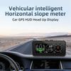 Buerjia Auto HUD Head Up Displej Inklometr Kompas Rychloměr GPS Alarm překročení rychlosti Digitální rychlost Sklonoměr Autodíly 1ks