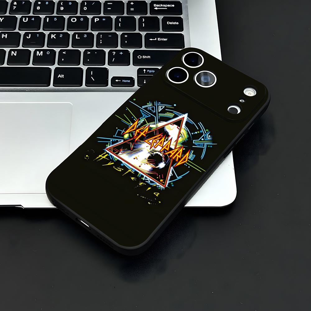 Hot Rock Band D-Def Leppard Phone Case For IPhone 17 Air 16 E Pro Max 15 14 13 Mini 12 Pro 11 Max Plus Black Soft Shell