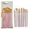 Multifunctional 12-Piece Nylon Bristle Brush Set for Watercolor & Fine-Line Chinese Painting