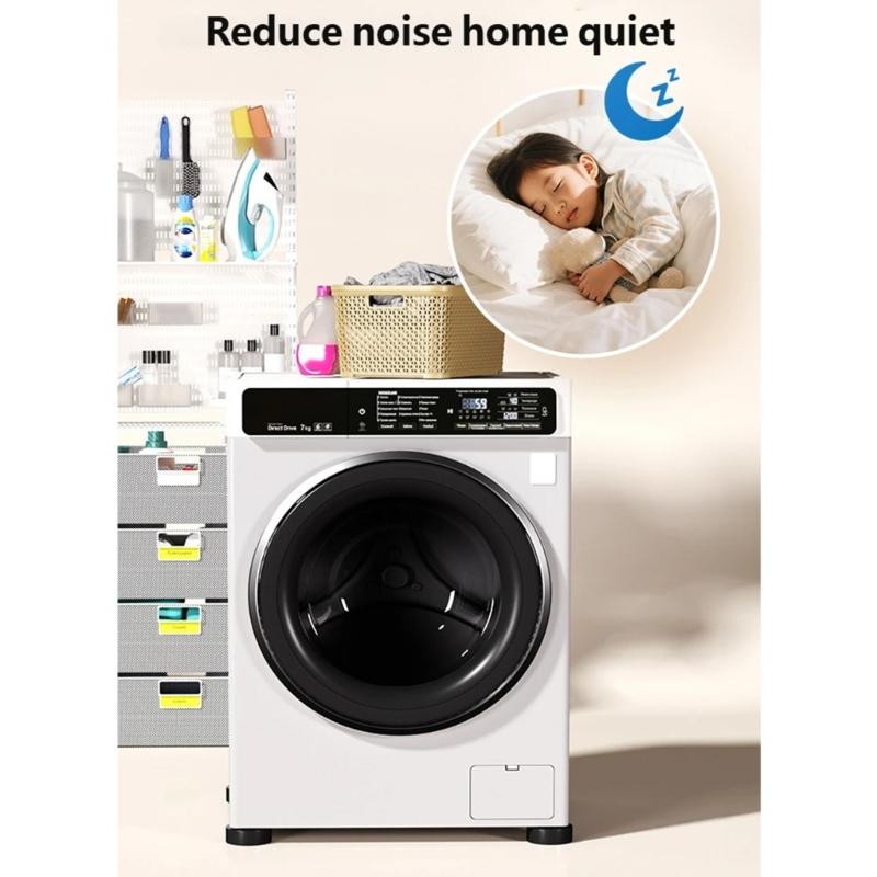 4Pcs Washing Machine Anti Vibration Pad Stabilizers Stand Vibration Pad Washer Vibration Feet Pad Easy Installation