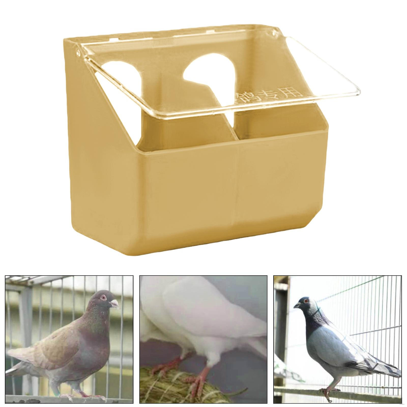 Подвесная кормушка для голубей, сверхпрочная, с двумя отверстиями, кормушка для голубей, птиц, корм для канареек, хаки