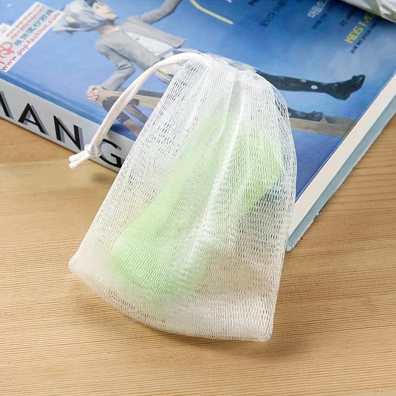 1pc Soap Foaming Net Shower Bathroom Facial Cleanser Body Cleaning Soap Mesh Glove Bubble Net Bags Cleaning Tools