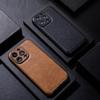 High-Grade Leather Case for iPhone 12-15 Pro Max - Premium Feel, Drop-Proof Design, Leather Grain Finish