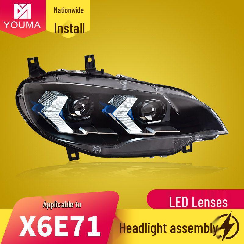 BMW X6 E71 (08-13) LED Projector Headlights with DRL & Turn Signals