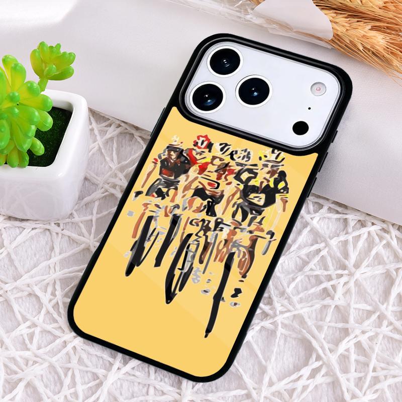 Cycling Heartbeat Bike Phone Case for iPhone 17 Air 16 15 11 12 14 13 Pro Max Shockproof Cover