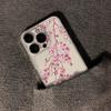 Pink Peach Blossoms Phone Case for IPhone 17 16 15 14 13 12 11 Mini Air Pro Max X XR XSMax 7 8 Plus Transparent Soft Back Cover