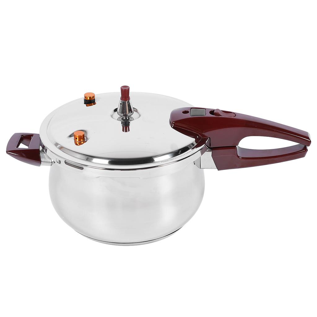 Stainless Steel Pressure Cooker Stew Cooking Pot Large Capacity Compatible with Gas Induction