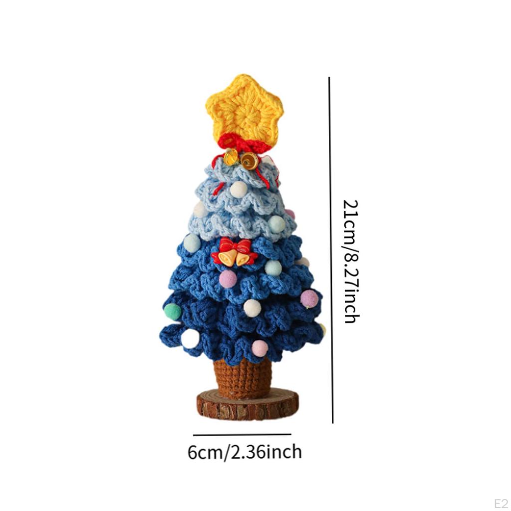 Artificial Christmas Mini Ornament, Small Crochet Decoration for Centerpiece, Table,