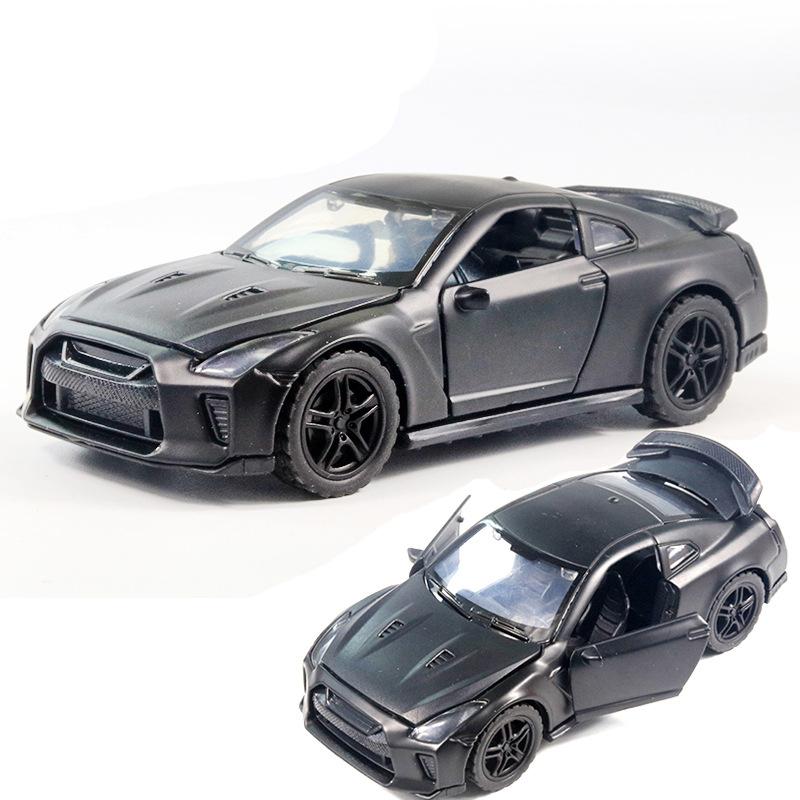 Bag 1:36 Alloy Sports Car Model with Sound and Light Pull Back Door Children's Toys Car Boy Women's Gifts Wholesale