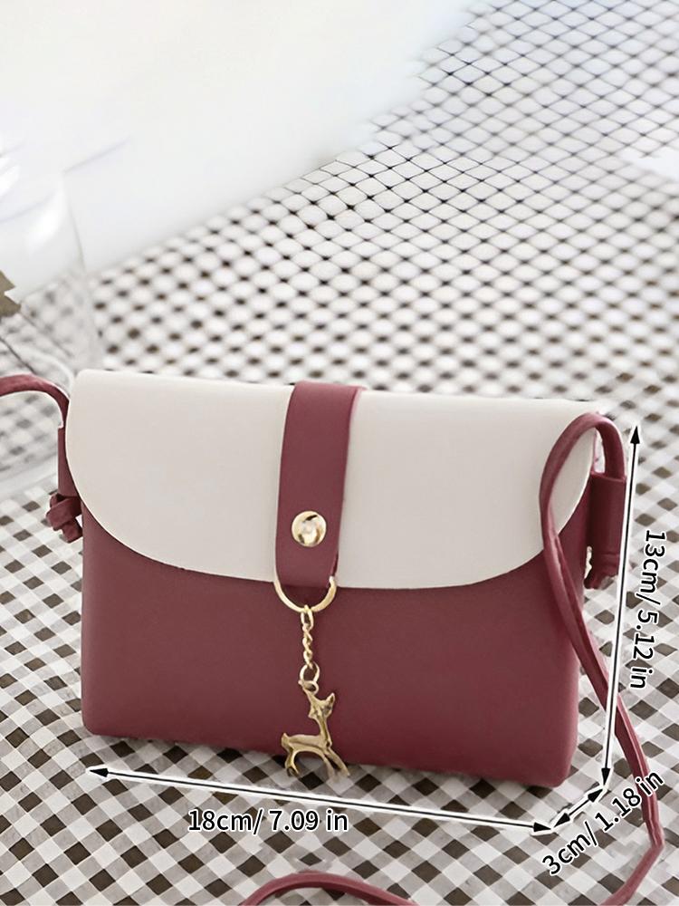 Mini Shoulder Crossbody Bag PU Leather Animal Hanger Adjustable Shoulder Strap Cell Phone Bag