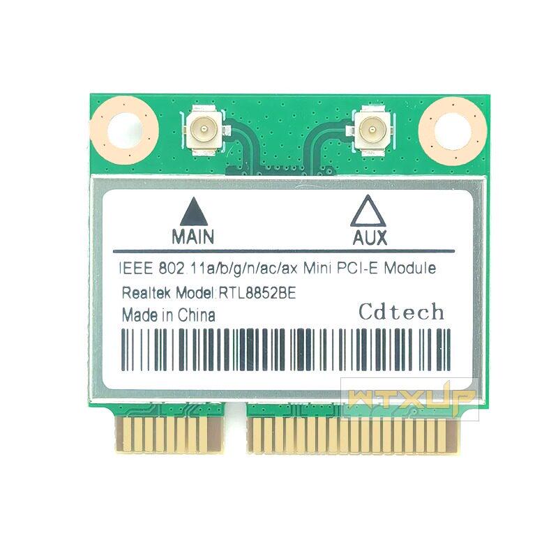 RTL8852BE Dual-Band AX1800 WiFi 6 Network Card with Bluetooth 5.2 (MINI PCIe)