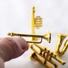 Mini Musical Instrument Simulation Scene Accessories Plastic Drum Music Tube Saxophone Model Toy for Dollhouse