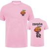 T-shirt Naranjito Uomo Donna Girocollo Espana 82 Mascotte Spagna 1982 Calcio Maglietta Manica Corta Top Casual