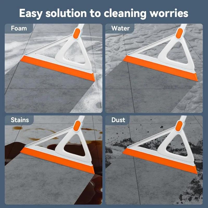Multifunction Magic Broom, Squeegee Broom for Floor, Magic Broom Sweeper for Living Room, Kitchen, Bathroom-Easy Dry The Glass
