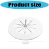 4 Pieces PVC Wire Concealer Plates Auto Cable Hole Covers 55mm Diameter for Furniture Desk Stand Decoration