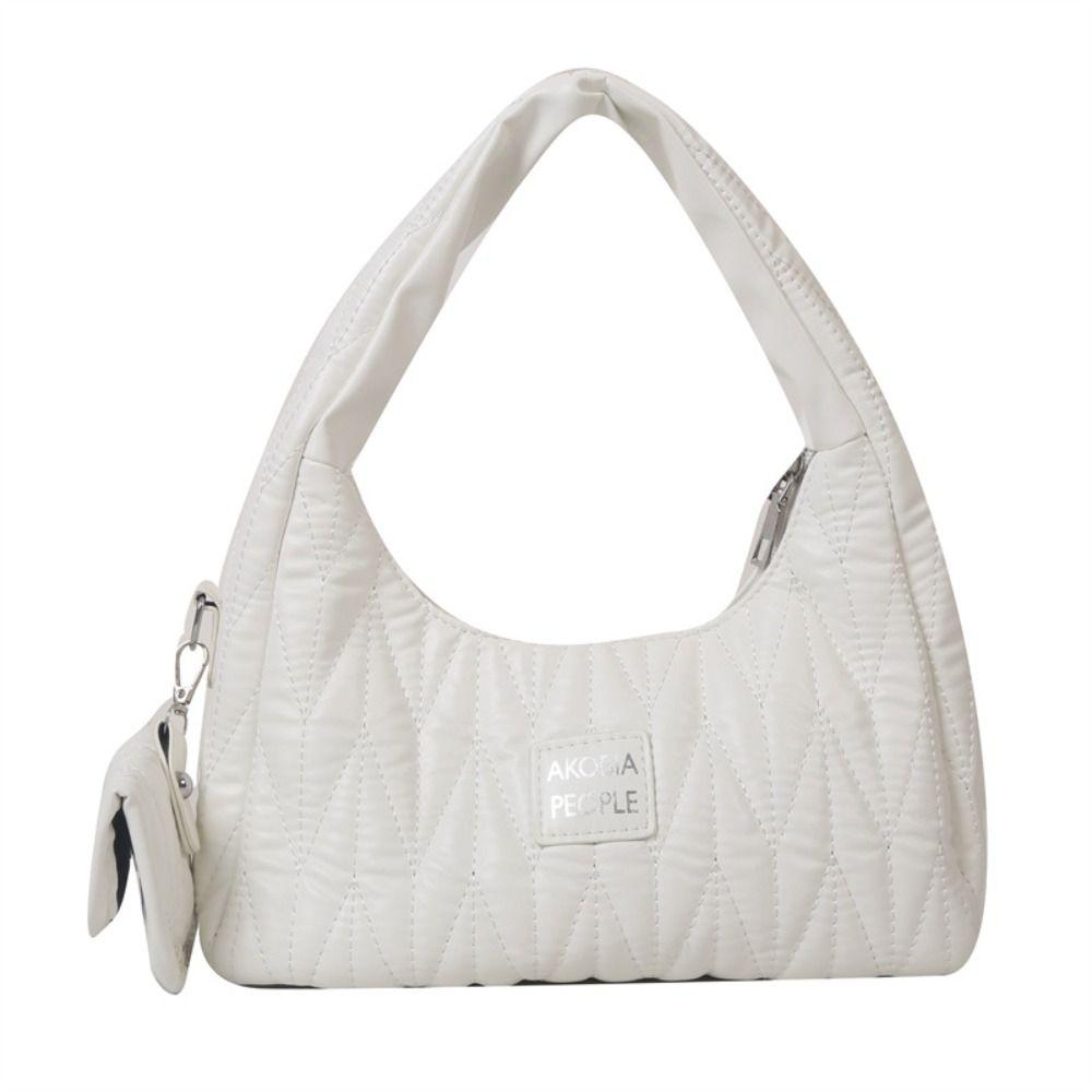 

Сумки-тоут з ПУ шкіри Велика місткість Одноплечова сумка Мінімалістична сумка під пахву Жіноча білий