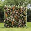 Uflower Green Tropical Rainforest Flower Wall - Artificial Flower Background Decorations for Weddings and Partie Hanging Curtain