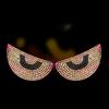 2pcs Diamond Crystal Car Body Devil Eyes Stickers Decal Decoration Car Accessories for Vehicle Body Sticker Windshield for Women
