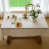 Rectangle Embroidered Tassel Tablecloth American Waterproof Floral Dining Table Cloth Home Decor Tea Table Dustproof Table Towel
