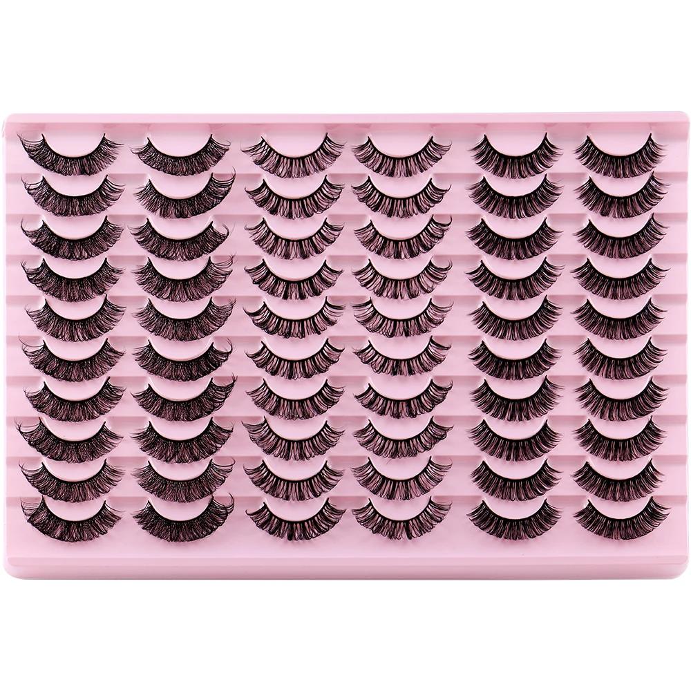 30 пар 3D искусственных норковых ресниц — фото 6