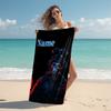 Personalized "Shadow Warrior Emblem" Beach Towel Microfiber Beach Towel Thin Absorbent for Beach Swimming Yoga Bath Sports. 091063