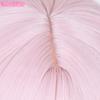 Anime Synthetic Hair Akiyama Mizuki Cosplay Wig Long 45cm Light Pink Curly Wig Heat Resistant Hair Halloween Party Woman Wigs