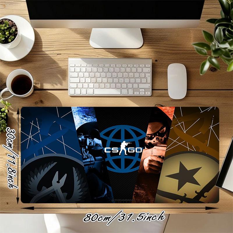 Counterstrike Herní Velká Podložka pod Myš Podložka na Stůl XL Podložka pod Klávesnici a Myš Herní Příslušenství na Stůl Anime PC Rozšířené Podložky