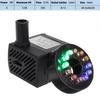 AC 220V 5/8/10/15/25W 1800L/H Portable Mini Brushless Motor Ultra-quiet Submersible Water Pump with Led Light Aquarium Fountains
