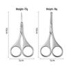 Stainless Steel Curved Nose Hair Scissors for Men & Women, also Perfect for Eyelash and Eyebrow Trimming.