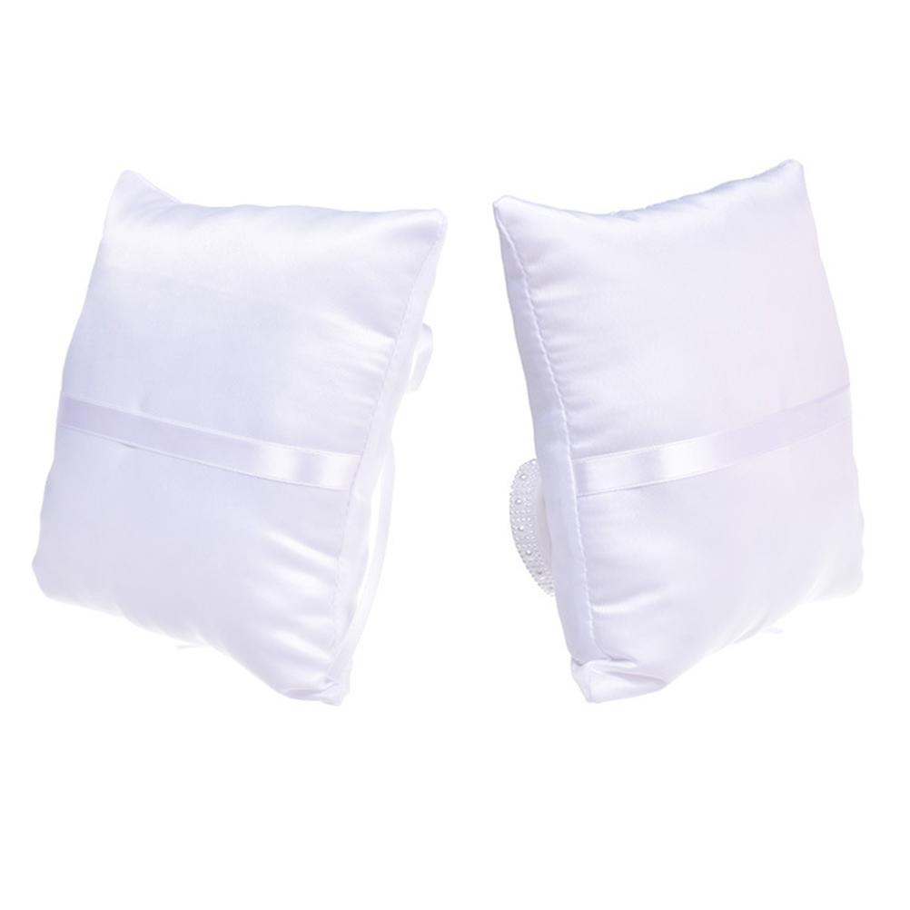 Wedding Ring Pillow Creative Bride Ring Pillow Wedding Supplies (White)