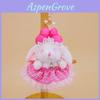 Plush Rabbit Doll With Bow And Dress Decoration For Children And Girls
