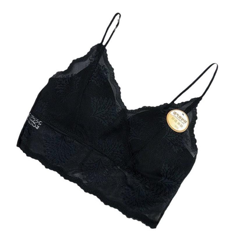 French Seamless Luxury Lace Camisole & Bra with Side Support