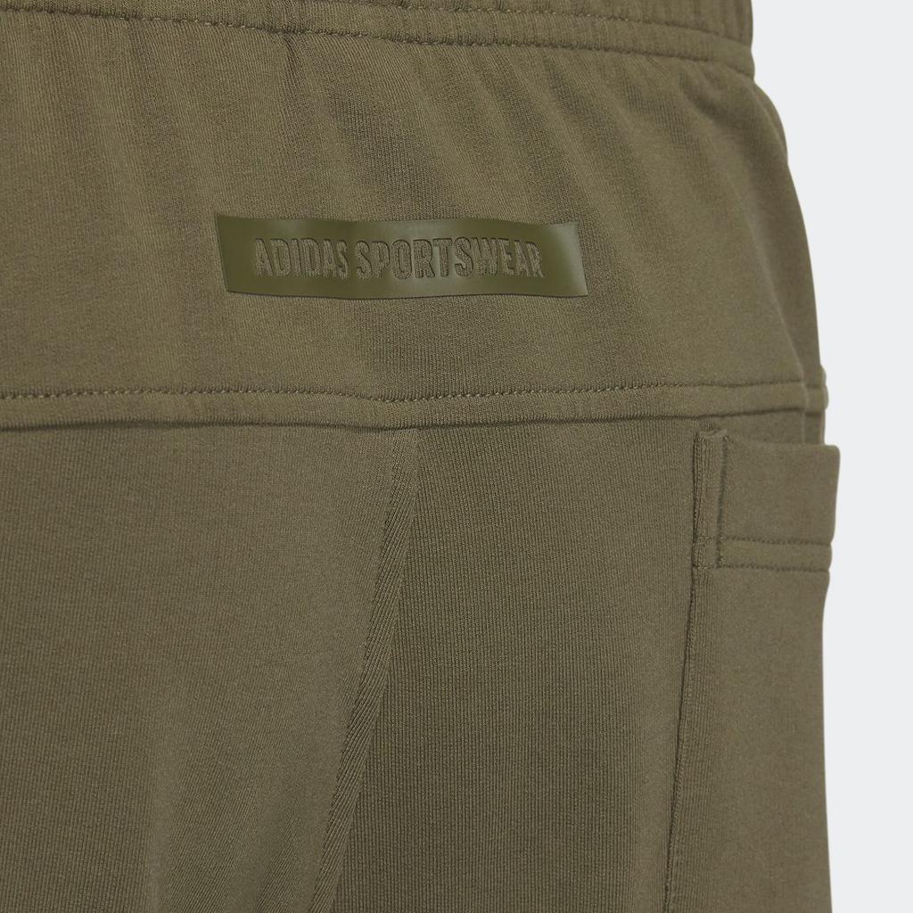 adidas Knitted Sweatpants Men's Strata Olive Green Moderate Cuffed Pants IP3928