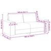 2 Seater Sofa Light Grey 180x77x82 Cm Corduroy Fabric