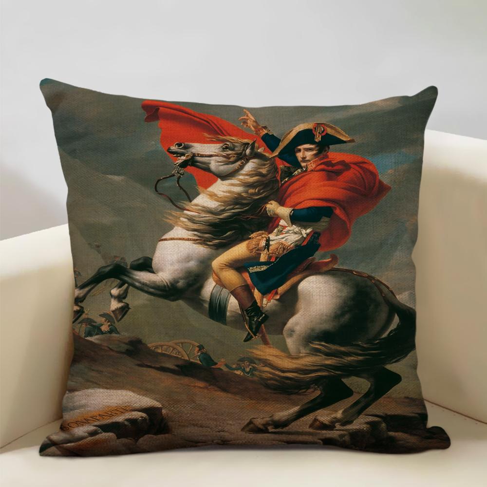 Neoclassicism Home Decorative Napoleon Oil Painting Sofa Throw Pillow Case Rome Spartacus Jacques Luis David Art Cushion Cover